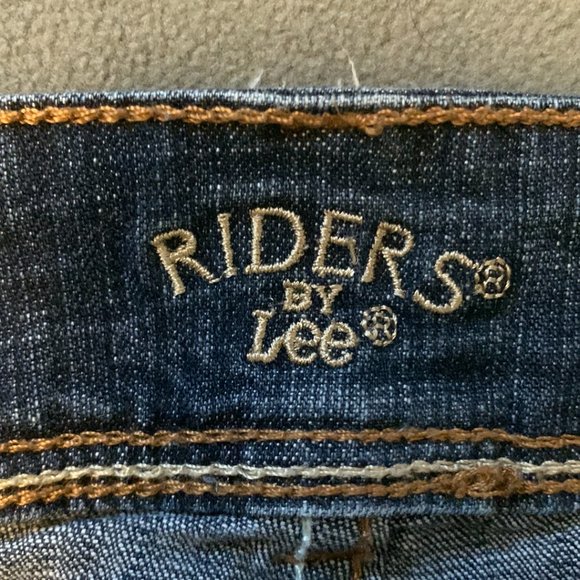Riders By Lee Womens Blue Denim Medium Wash Jeans - Picture 3 of 6